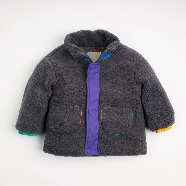 Quilted faux fur jacket for boys 7207