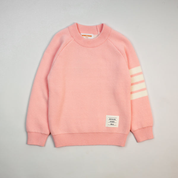 Fit crew neck pullover for girls 7244