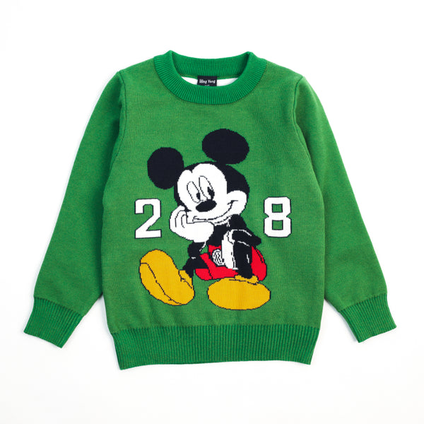 Vibrant Green Mickey Pullover 7269