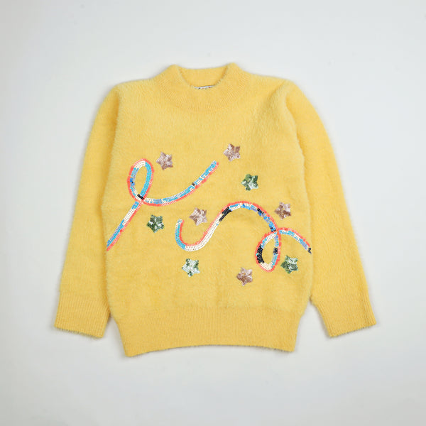 Girls Pullover yellow 1252